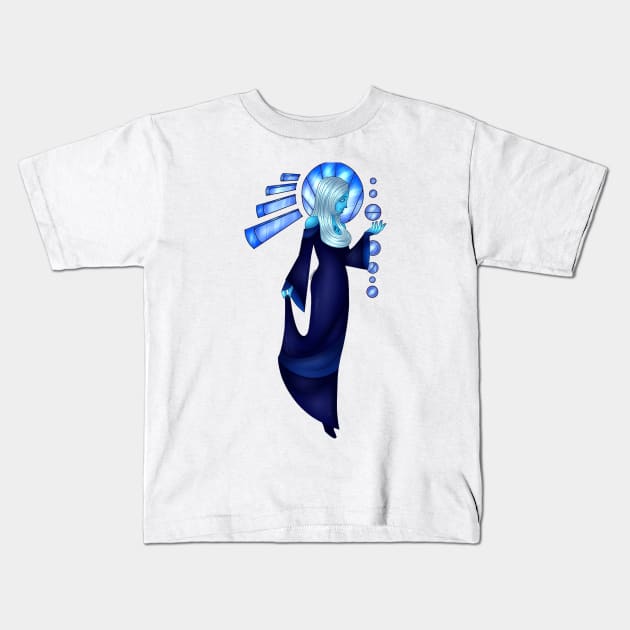 Blue Diamonds Mural Kids T-Shirt by Chronicle Hearts